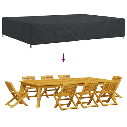 Gartenmöbelabdeckung Schwarz 350 x 260 x 90 cm 420D