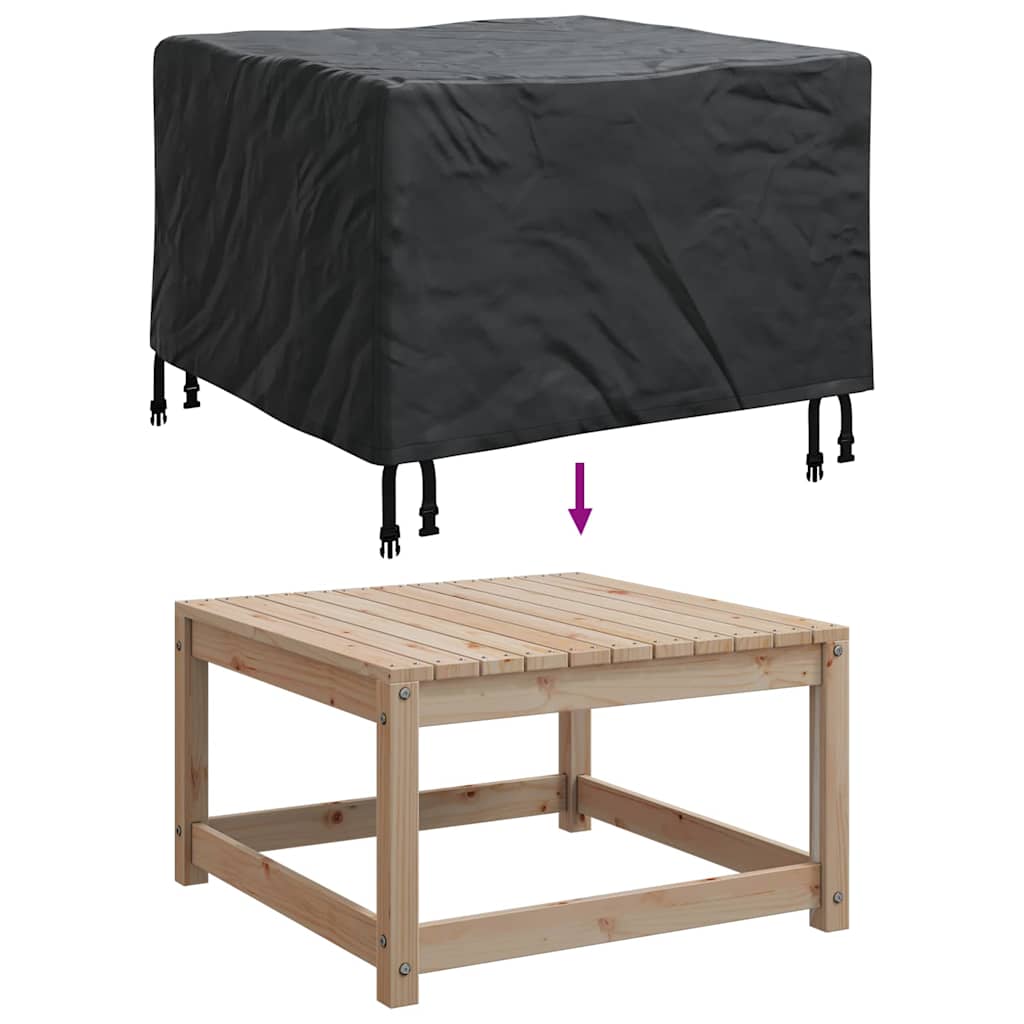 Schutzhülle für Gartenmöbel Schwarz 82 x 82 x 50 cm 210D Stoff