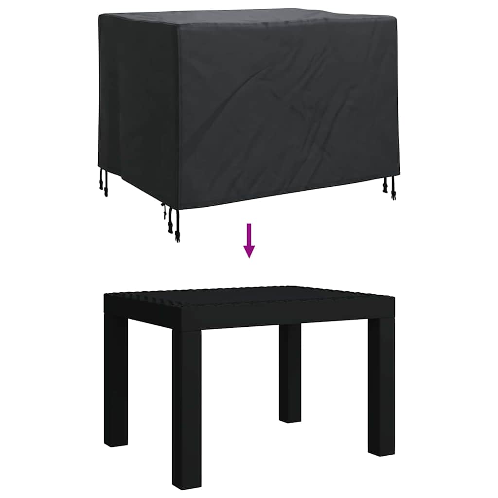 Gartenmöbelabdeckung Schwarz 110 x 84 x 70 cm 210D Oxford Stoff