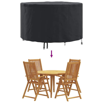 Gartenmöbelabdeckung Schwarz 128 x 128 x 71 cm 600D-Gewebe