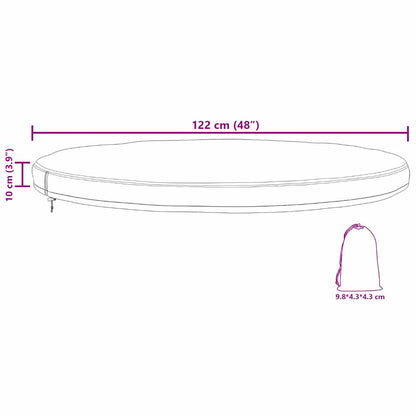 Schutzhülle für Gartenmöbel 122 x 122 x 10 cm 210D Oxford Stoff