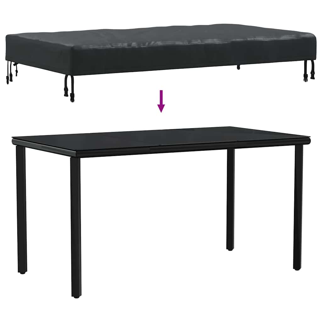 Gartenmöbelabdeckung 152 x 92 x 15 cm 420D Oxford Stoff