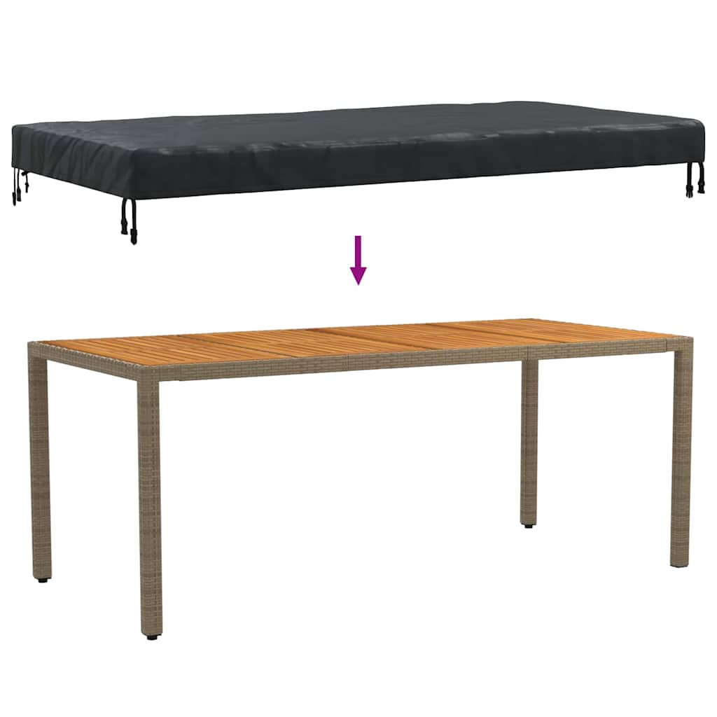 Gartenmöbelabdeckung 202 x 92 x 15 cm 600D Oxford Stoff