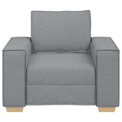 Sofa Stuhl Hellgrau 60 cm Stoff