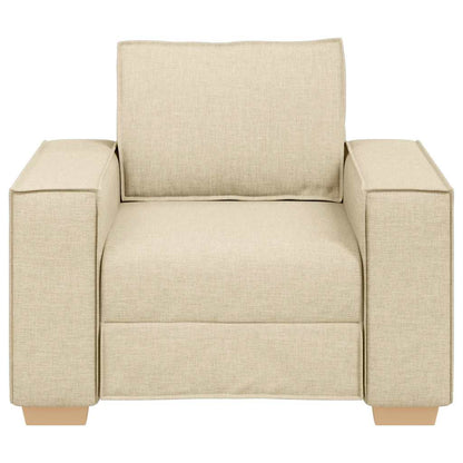 Sofa Stuhl Creme 60 cm Stoff