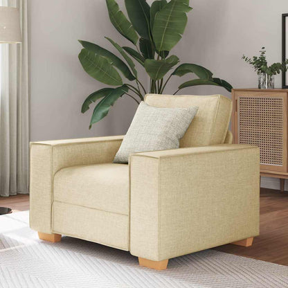 Sofa Stuhl Creme 60 cm Stoff
