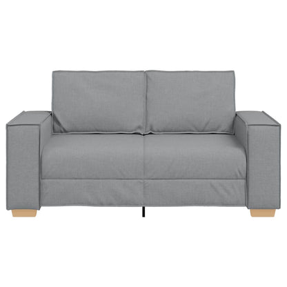 2-Sitzer Sofa Hellgrau 120 cm Stoff