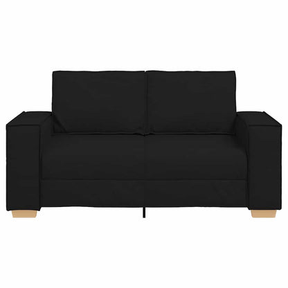 2-Sitzer Sofa Schwarz 120 cm Stoff