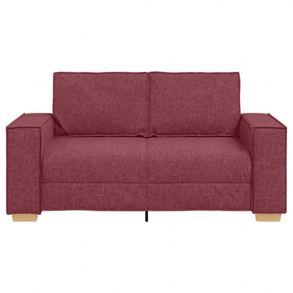 2-Sitzer Sofa Weinrot 120 cm Stoff