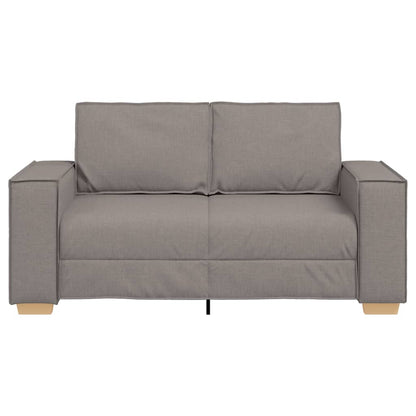 2-Sitzer Sofa Taupe 120 cm Stoff