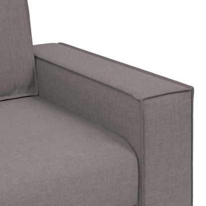 2-Sitzer Sofa Taupe 120 cm Stoff