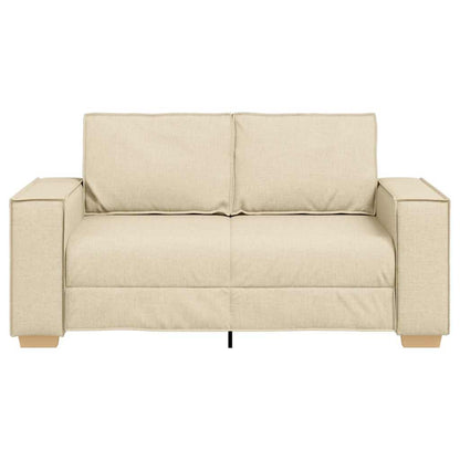 2-Sitzer Sofa Creme 120 cm Stoff
