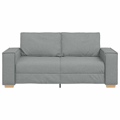 2-Sitzer Sofa Hellgrau 140 cm Stoff