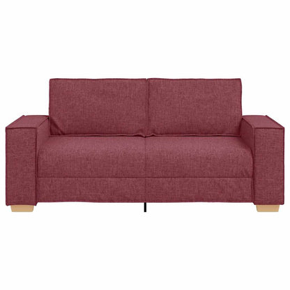 2-Sitzer Sofa Weinrot 140 cm Stoff