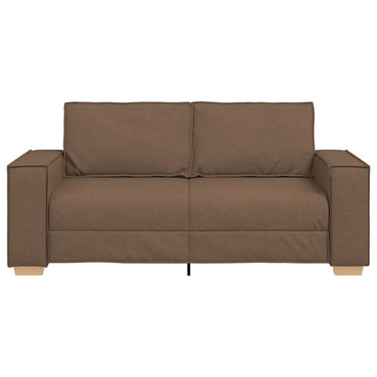 2-Sitzer Sofa Braun 140 cm Stoff