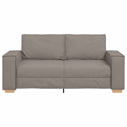 2-Sitzer Sofa Taupe 140 cm Stoff
