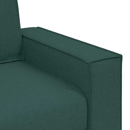 3-Sitzer Sofa mit Kissen Dunkelgrün 220 x 78 x 84 cm Stoff