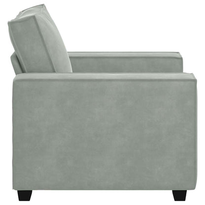 Sessel Hellgrau 60 cm Samt