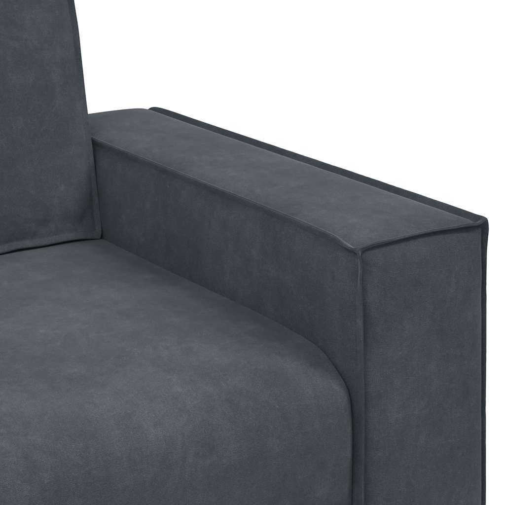 Sessel Dunkelgrau 60 cm Samt