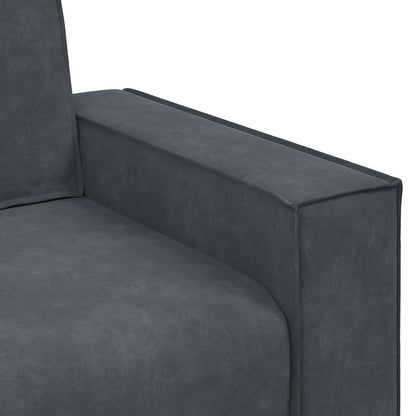 Sessel Dunkelgrau 60 cm Samt
