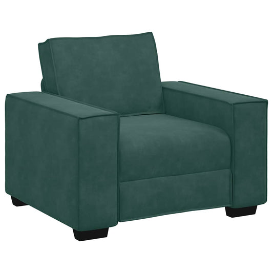 Sessel Dunkelgrün 60 cm Samt