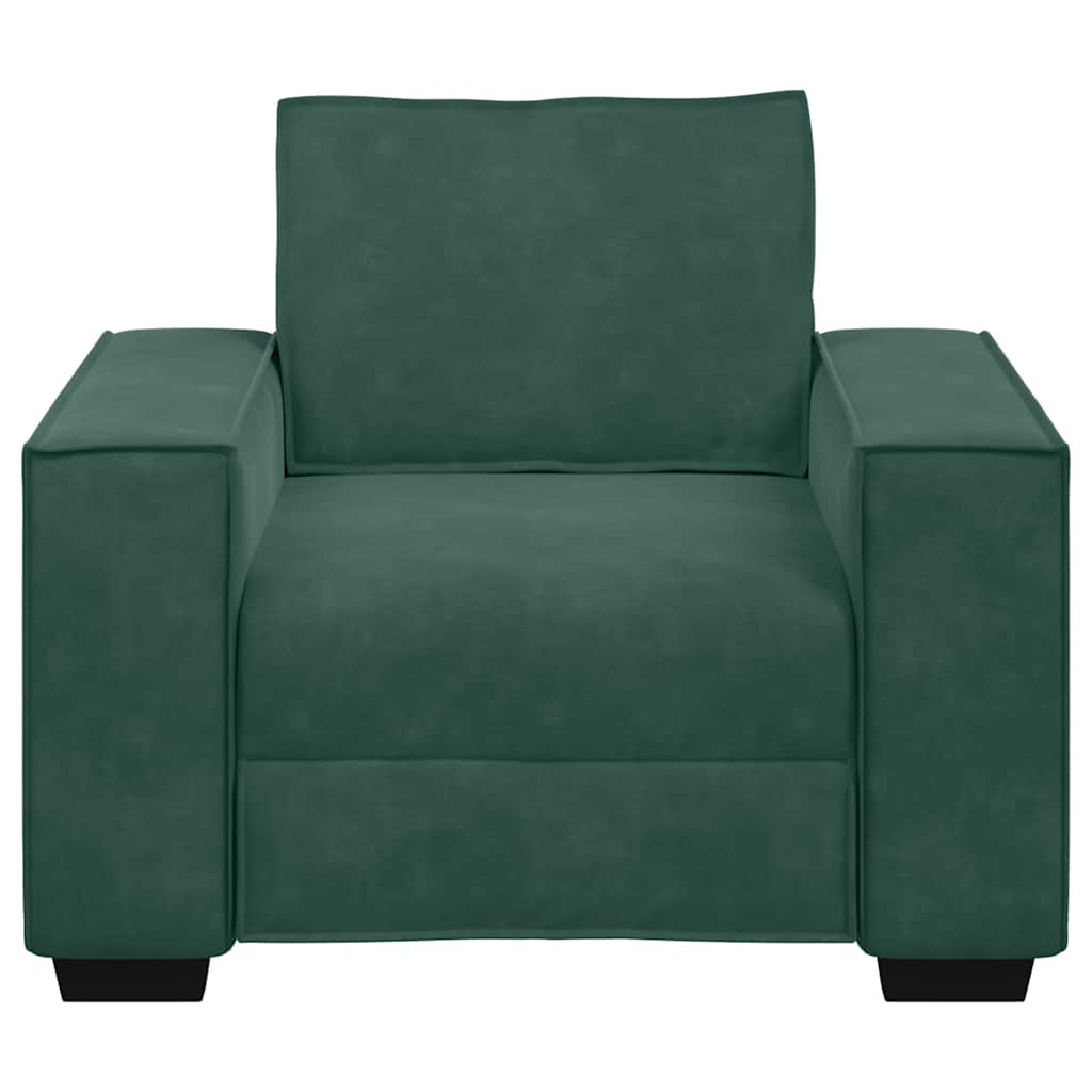 Sessel Dunkelgrün 60 cm Samt
