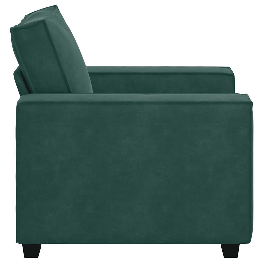 Sessel Dunkelgrün 60 cm Samt