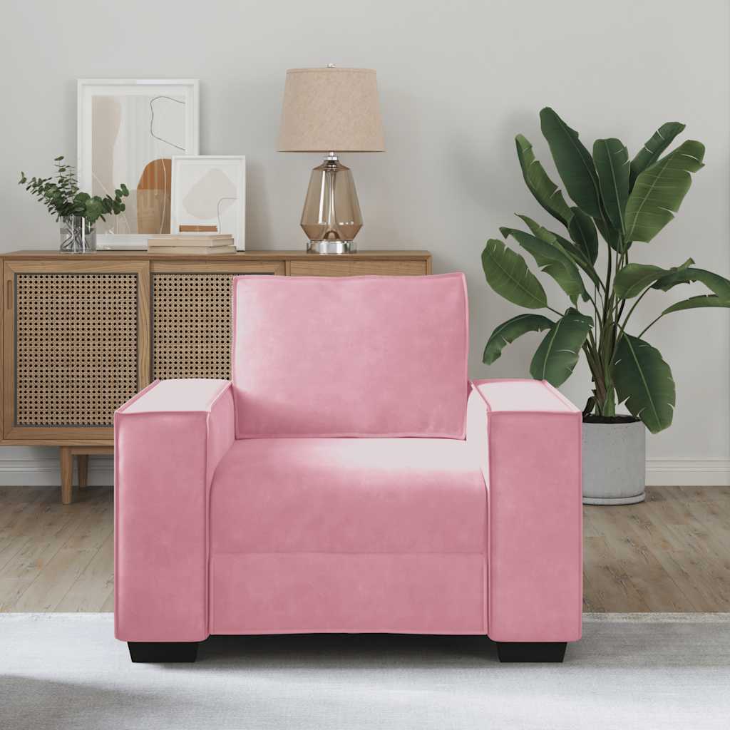 Sessel Rosa 60 cm Samt