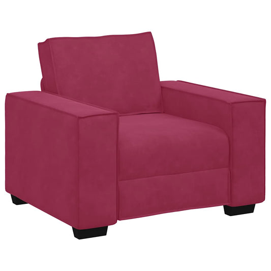 Sessel Weinrot 60 cm Samt