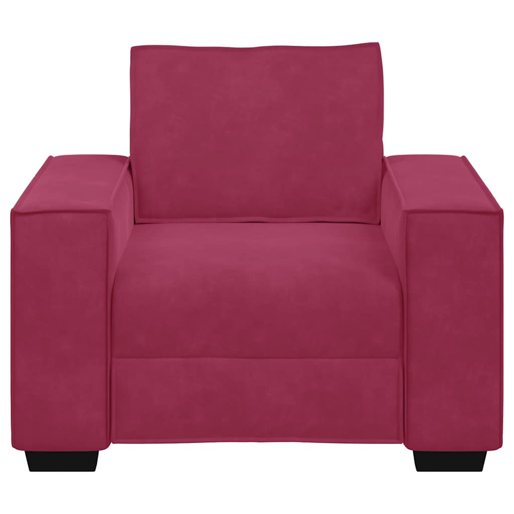 Sessel Weinrot 60 cm Samt