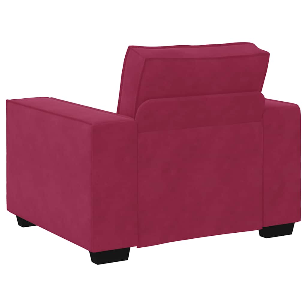 Sessel Weinrot 60 cm Samt