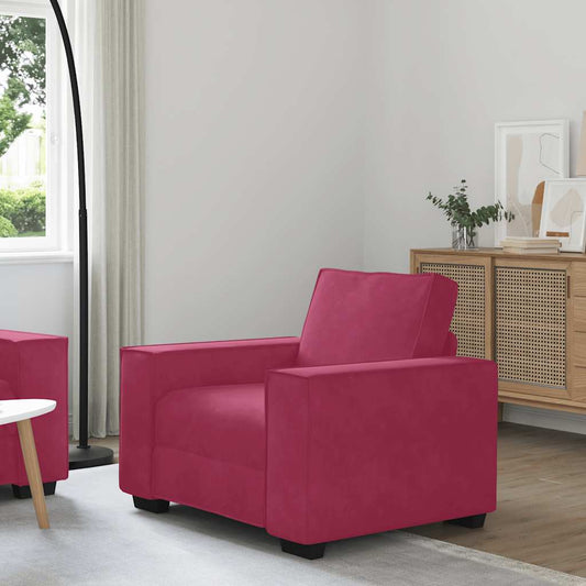 Sessel Weinrot 60 cm Samt