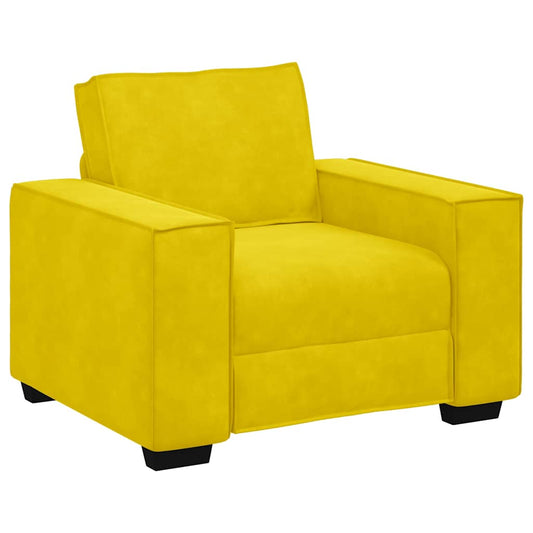 Sessel Gelb 60 cm Samt