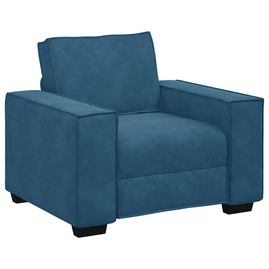 Sessel Blau 60 cm Samt