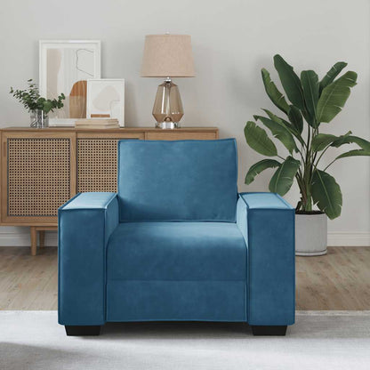 Sessel Blau 60 cm Samt