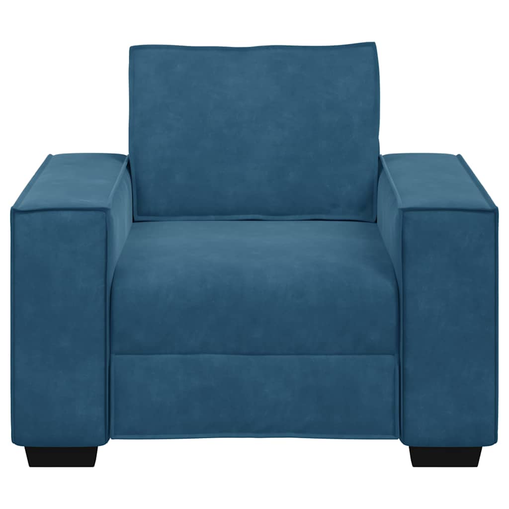 Sessel Blau 60 cm Samt