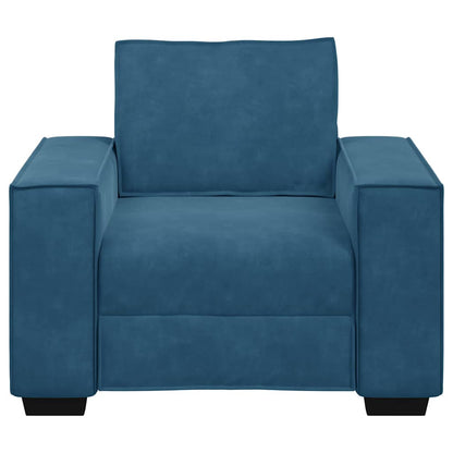 Sessel Blau 60 cm Samt