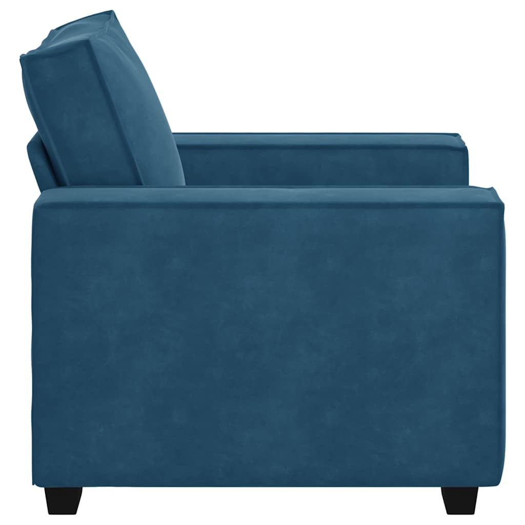 Sessel Blau 60 cm Samt