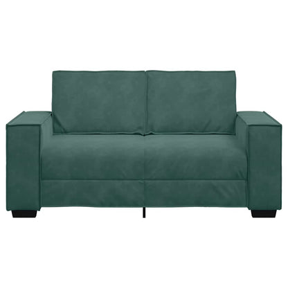 2-Sitzer-Sofa Dunkelgrün 120 cm Samt