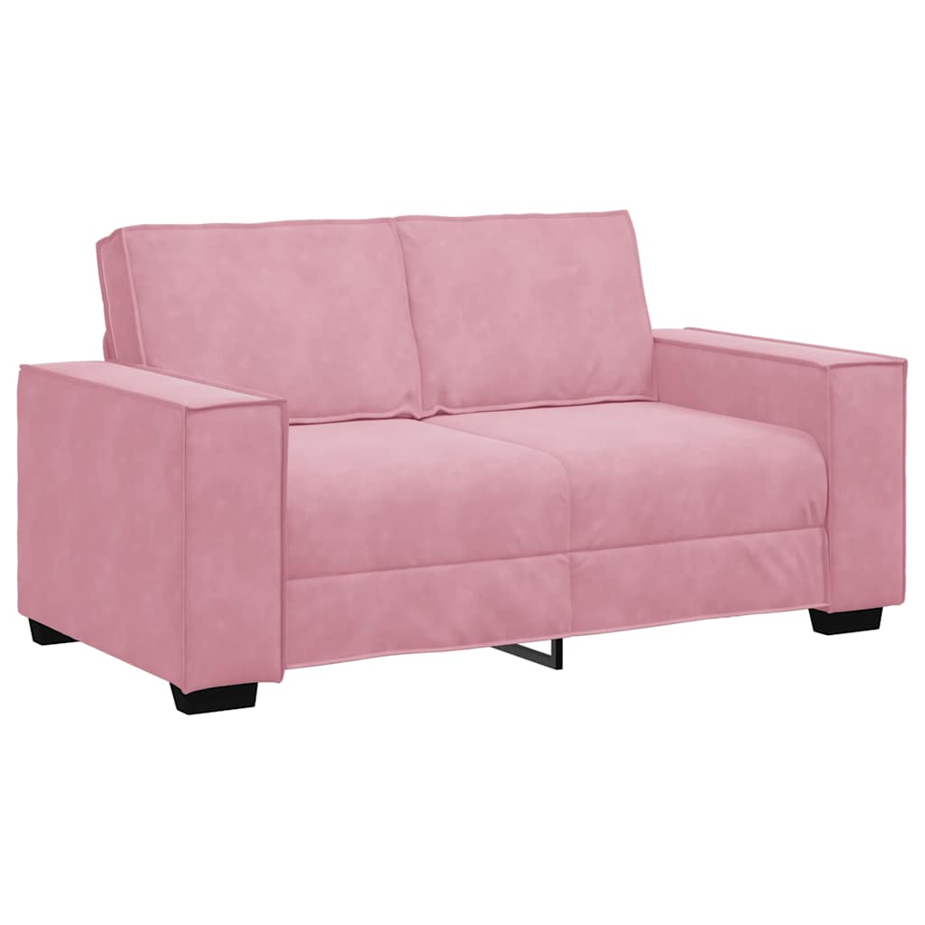 2-Sitzer-Sofa Rosa 120 cm Samt