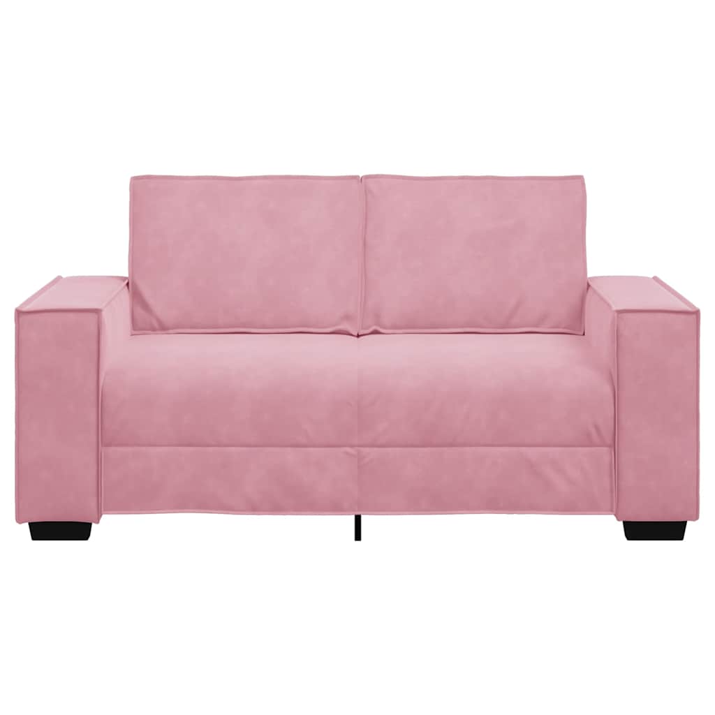 2-Sitzer-Sofa Rosa 120 cm Samt