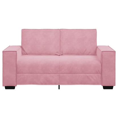 2-Sitzer-Sofa Rosa 120 cm Samt
