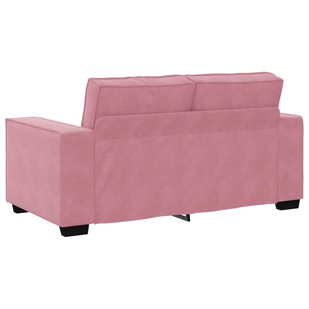 2-Sitzer-Sofa Rosa 120 cm Samt