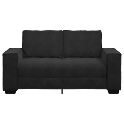 2-Sitzer-Sofa Schwarz 120 cm Samt