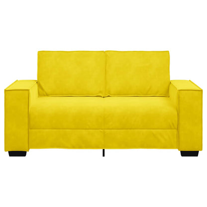 2-Sitzer-Sofa Gelb 120 cm Samt