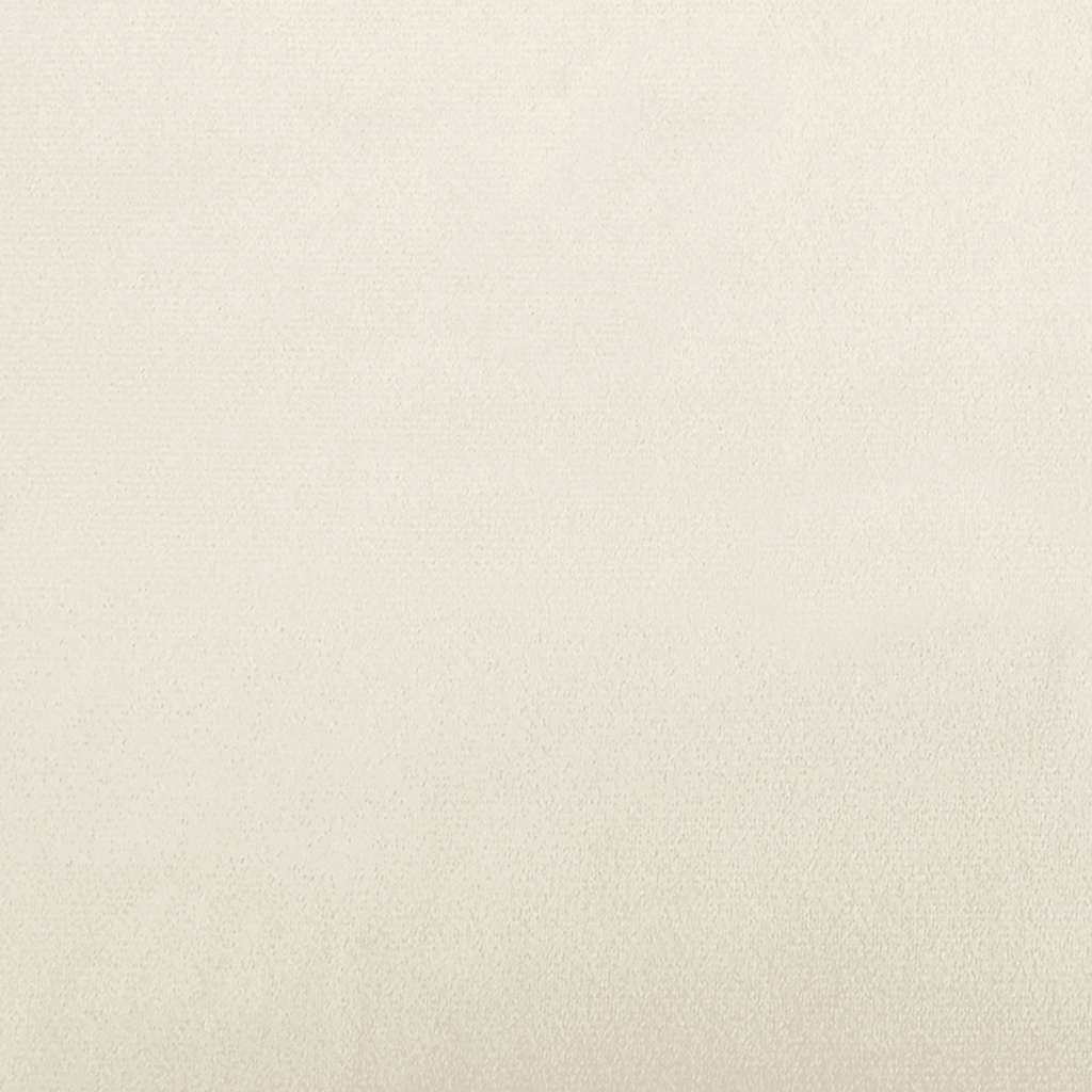 2-Sitzer-Sofa Creme 120 cm Samt