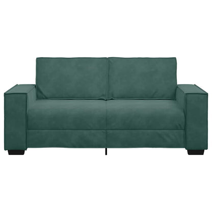 2-Sitzer-Sofa Dunkelgrün 140 cm Samt