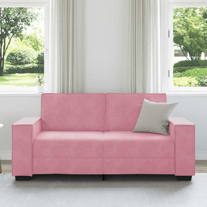 2-Sitzer-Sofa Rosa 140 cm Samt