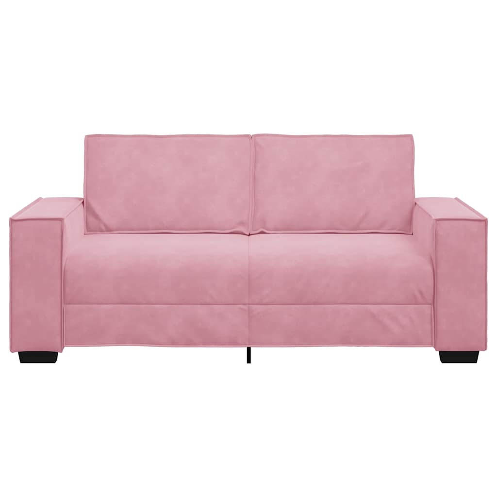 2-Sitzer-Sofa Rosa 140 cm Samt