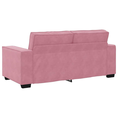 2-Sitzer-Sofa Rosa 140 cm Samt